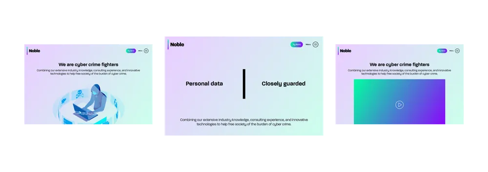 Illustrative, typographic, and video-based routes